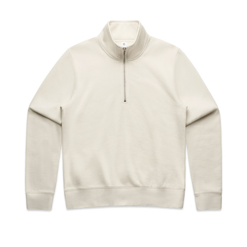 ECRU wo's-stencil-half-zip-crew-ecru